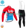 Set Langarmtrikot + Trägerhose Lange Winter Thermal Fleece Lotto Dstny 2024
